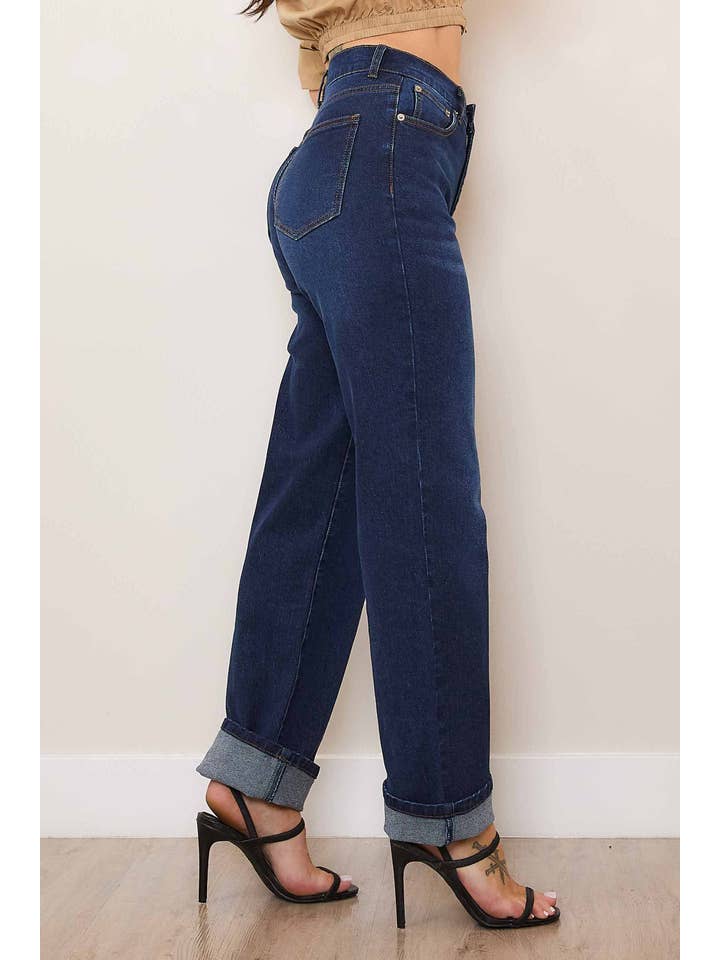 Dark Stone Back to 90s Slim Baggy Jeans for wholesale on Faire