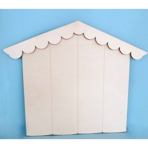 Striped Plate And Roof Shaped Applique 53X43Cm for wholesale by Atiladecor, Artesanato Lda