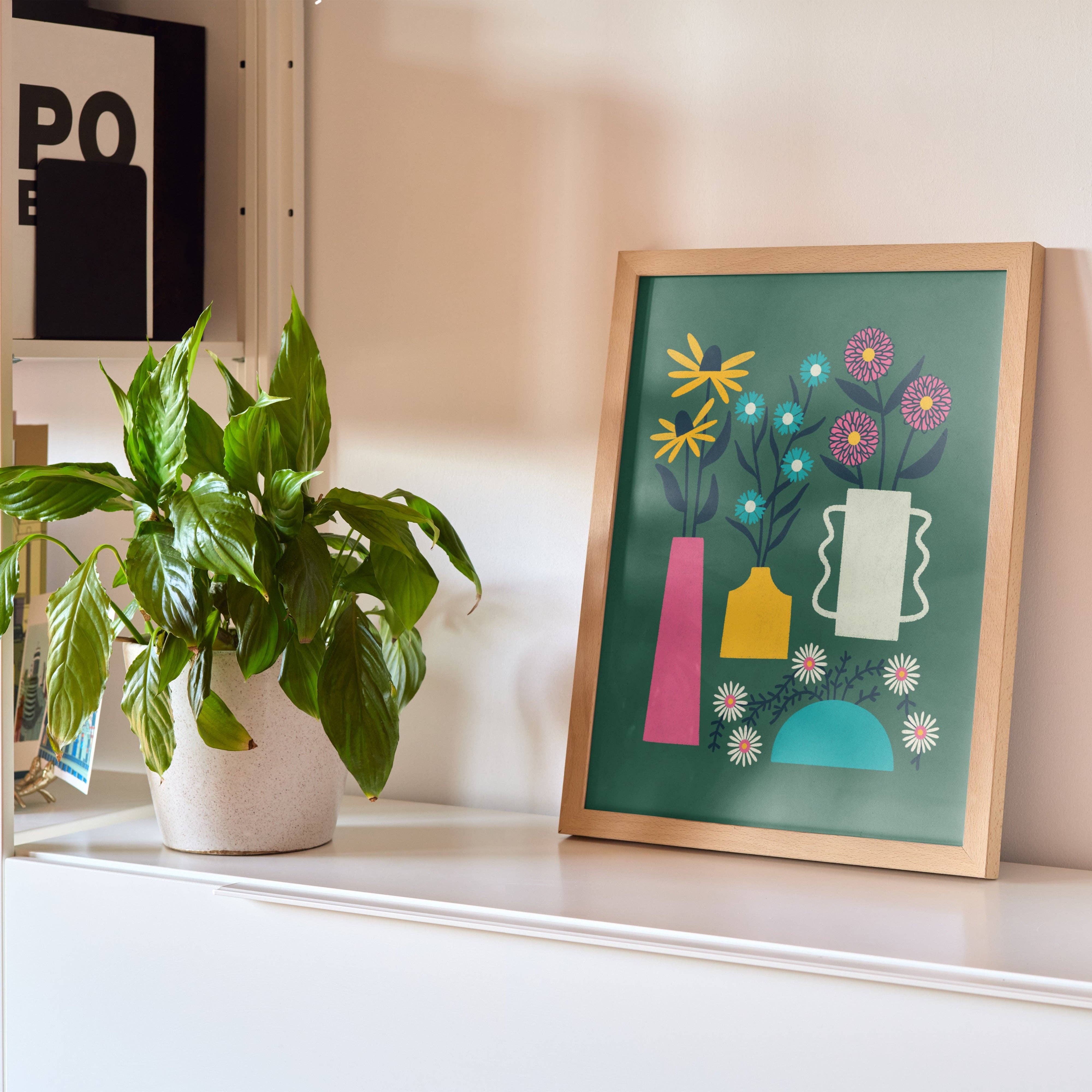 Hideaway House Studio - Wholesale Art Print - Vases Print2