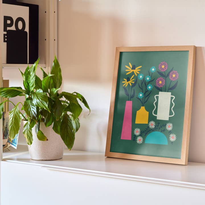 Hideaway House Studio - Wholesale Art Print - Vases Print2