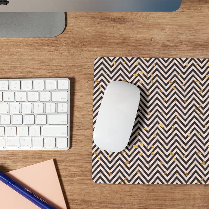 Tappetino per mouse zig zag per la vendita all'ingrosso da parte di Livy Lou Designs + Co