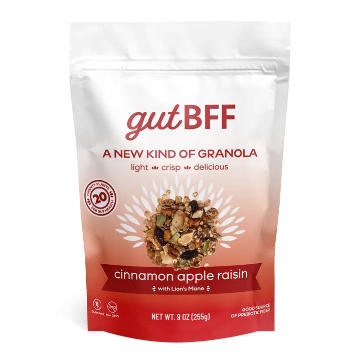 Cinnamon Apple Raisin Granola, 9oz for wholesale by gutBFF
