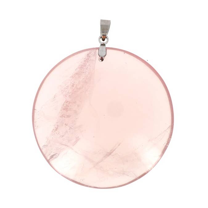 EXTRA Round Blue Rose Quartz Pendants from 2 to 3.5 cm for wholesale by Artisans de Madagascar