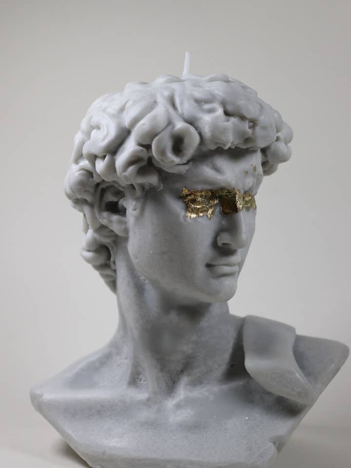 David Michelangelo bust Highworth candle for wholesale by Highworth Candles