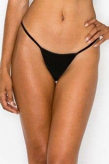 Lingerie Mart - Wholesale Underwear - Women's - Killer Legs Lady's Premium G-String Thong UWPG002-BLK3