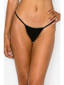 Lingerie Mart - Wholesale Underwear - Women's - Killer Legs Lady's Premium G-String Thong UWPG002-BLK3