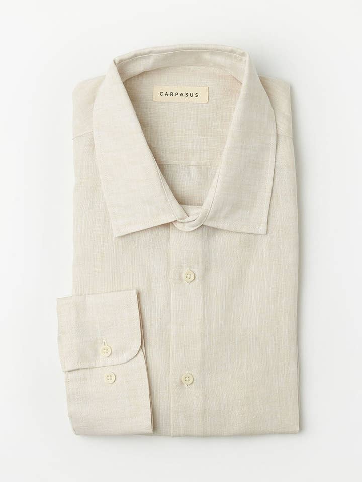 Camicia in lino Verzasca Nature per la vendita all'ingrosso da parte di CARPASUS