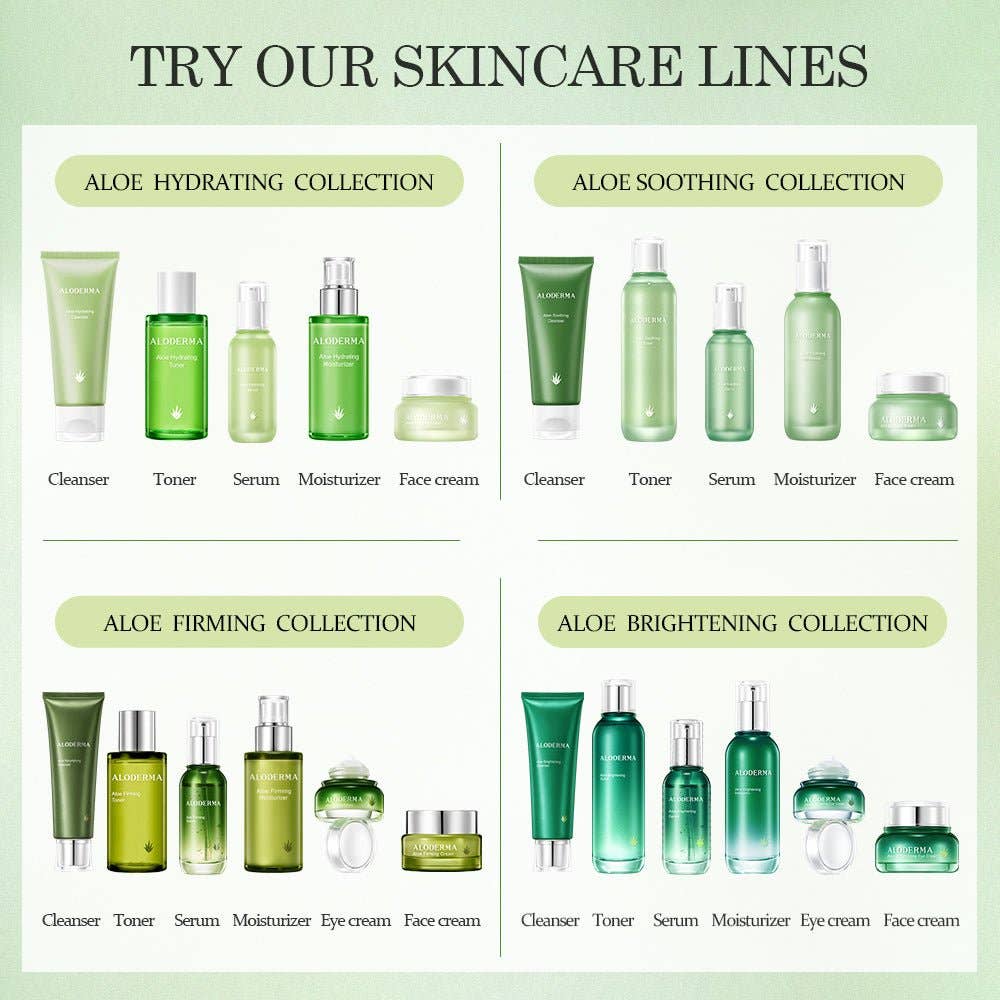 ALODERMA – Großhandel Gesichtspflege-Set – Ultimatives straffendes und verjüngendes Aloe-Set10