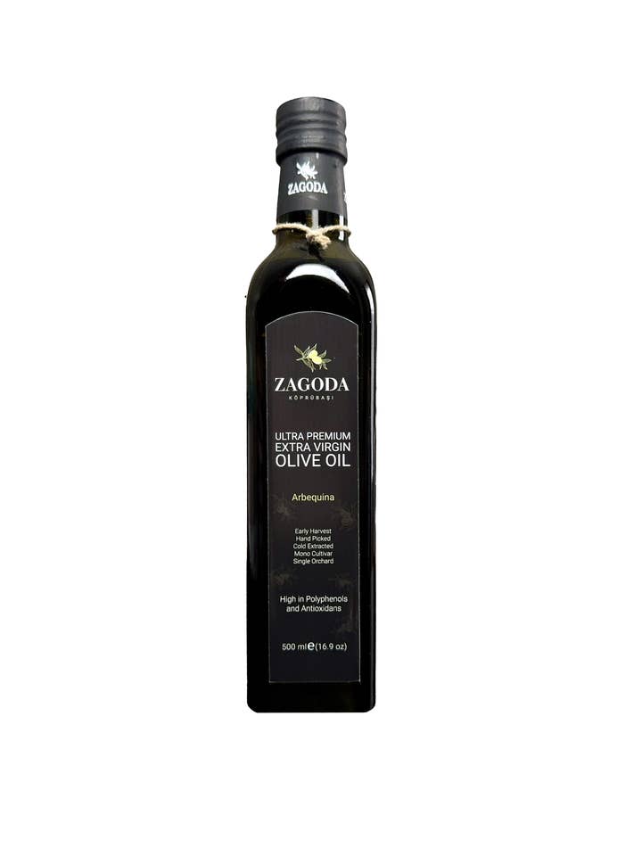 Arbequina Ultra Premium Extra Virgin Olive Oil -Last Harvest for wholesale by Zagoda Olive Oil LLC