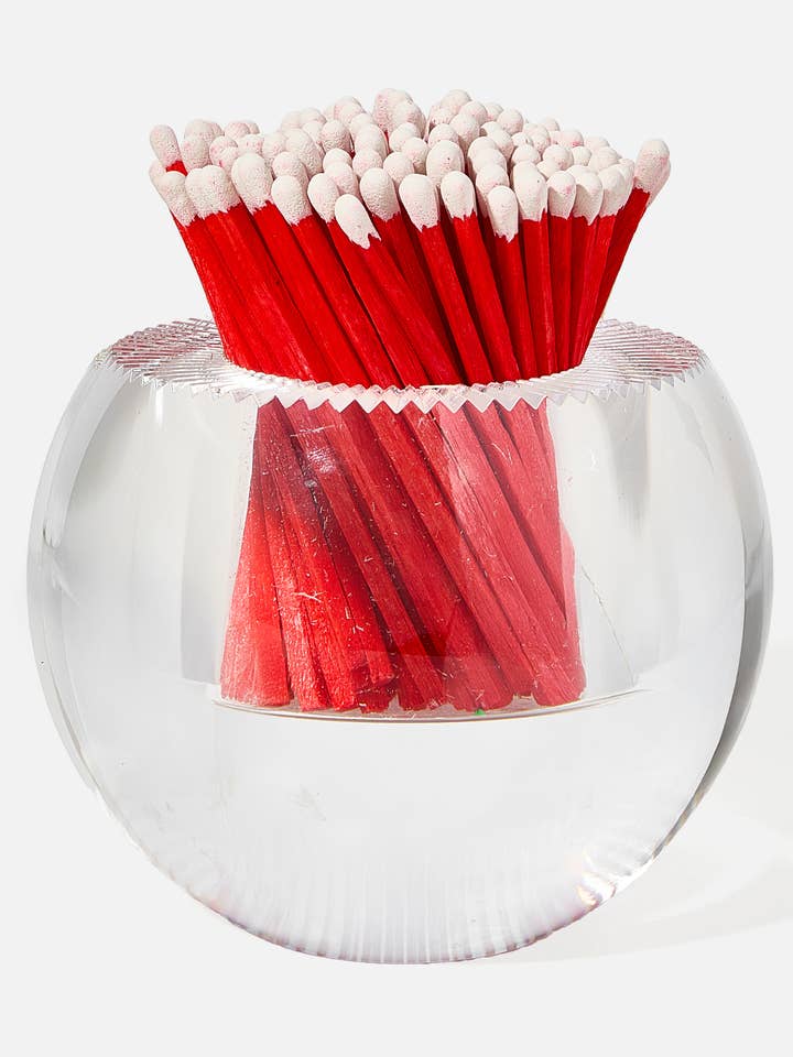Round Match Striker - Candy Cane Matches for wholesale by Tart By Taylor