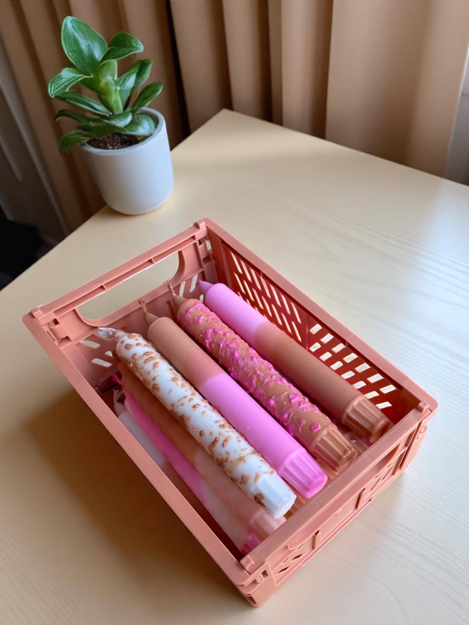 Kupkup HB. - Fi Design Studio Co. - Wholesale Pillar Candle - Joyful Glow | Chocolate Cake Tapper Candle | 2.3x20 cm 28