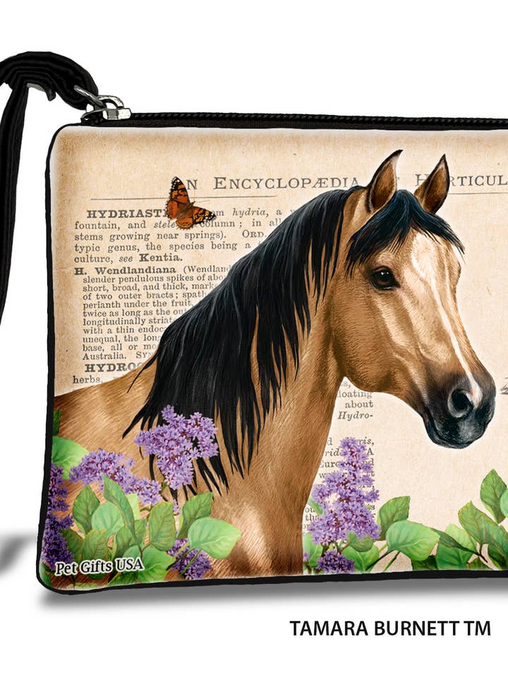 Quarter Horse (Buckskin) - Zippies Pet Pouch Coin Purse for wholesale by Pet Gifts USA, LLC