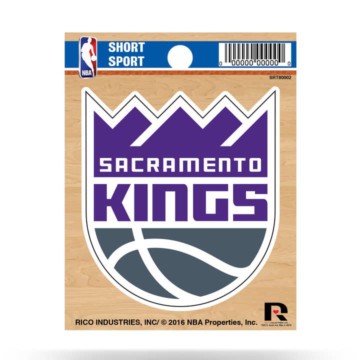Rico Industries - Wholesale Sticker - NBA Basketball Sacramento Kings Short Sport Decal0