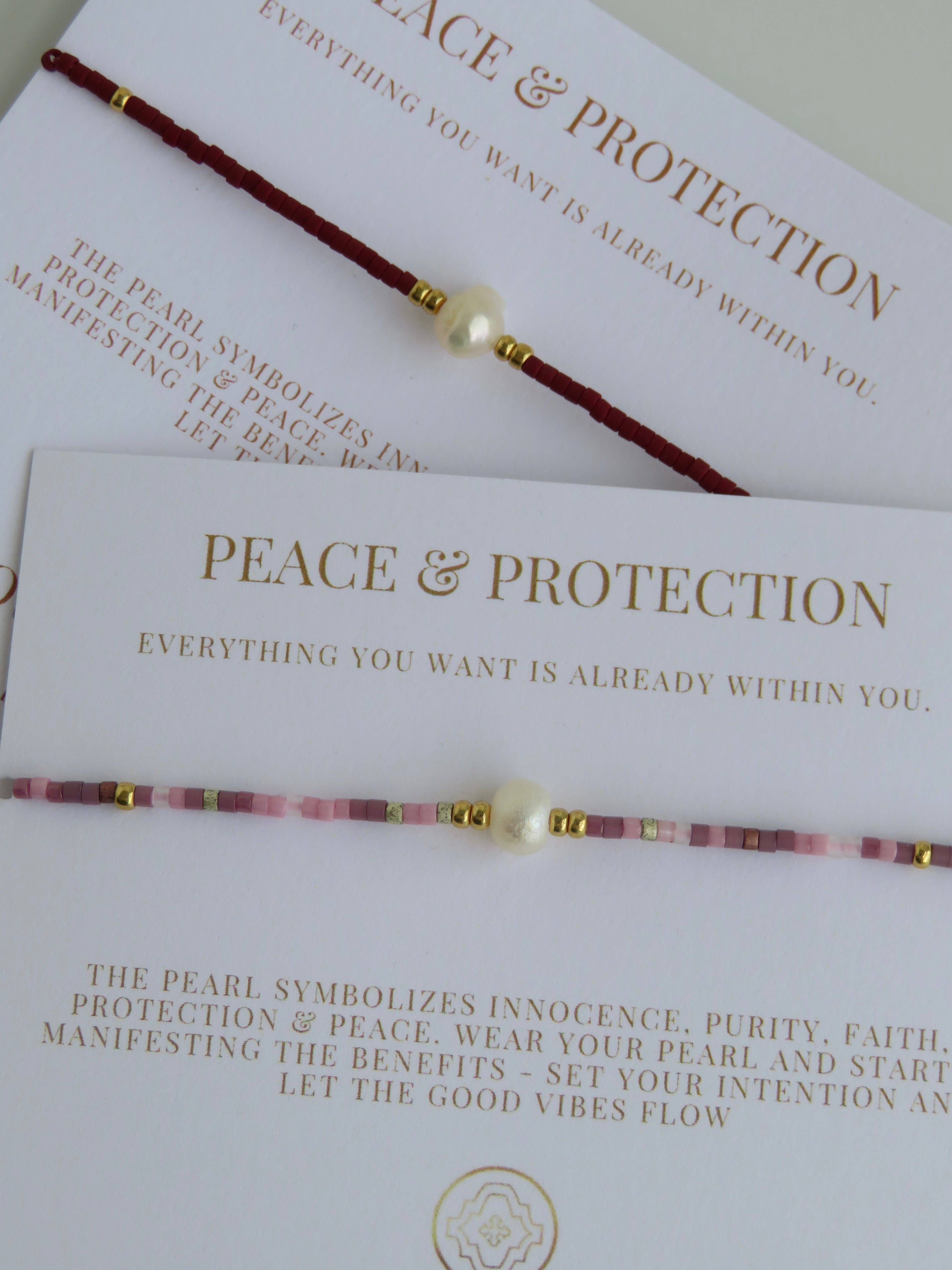 Boutique Suarez Co. - Wholesale Beaded Bracelet - Manifest Peace - Pearl Bracelet39