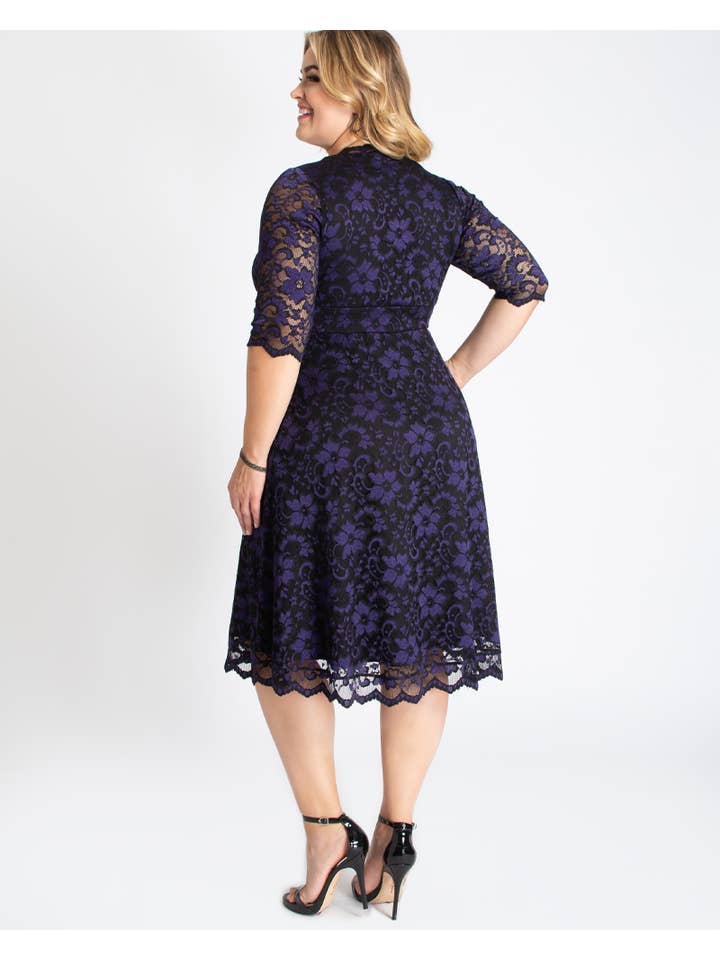 Kiyonna - Wholesale Dress - Women's - Mon Cherie Lace Dress - Plus Size3