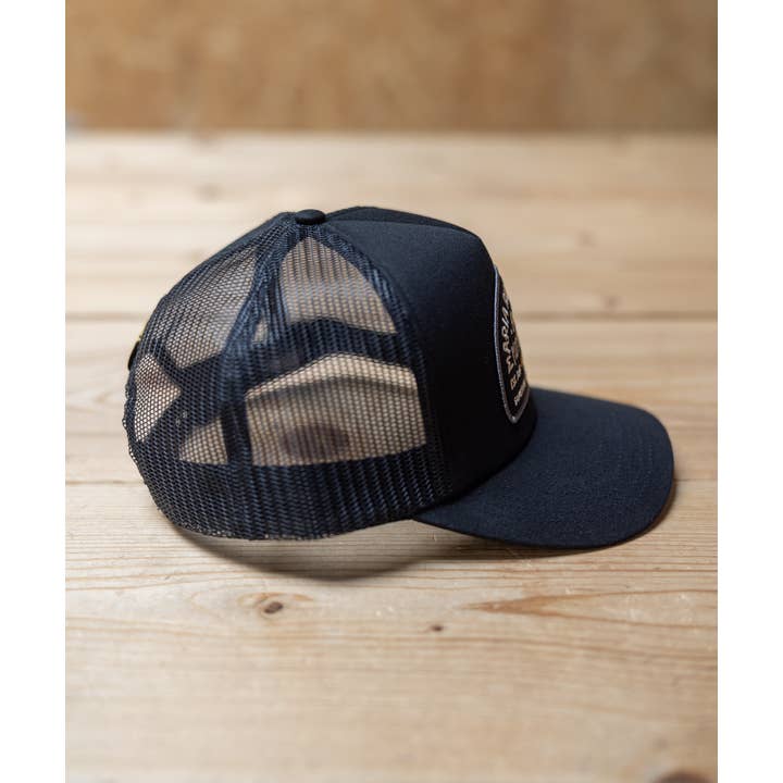Maria Riding Company - Wholesale Trucker Hat - Unisex - Black Spark Plug Trucker Cap6