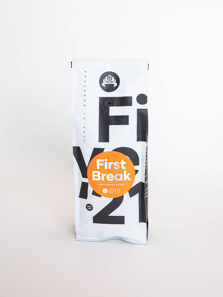 First Break - Light Roasted Blend - Flavourful Coffee for wholesale by Five'21 Roasters