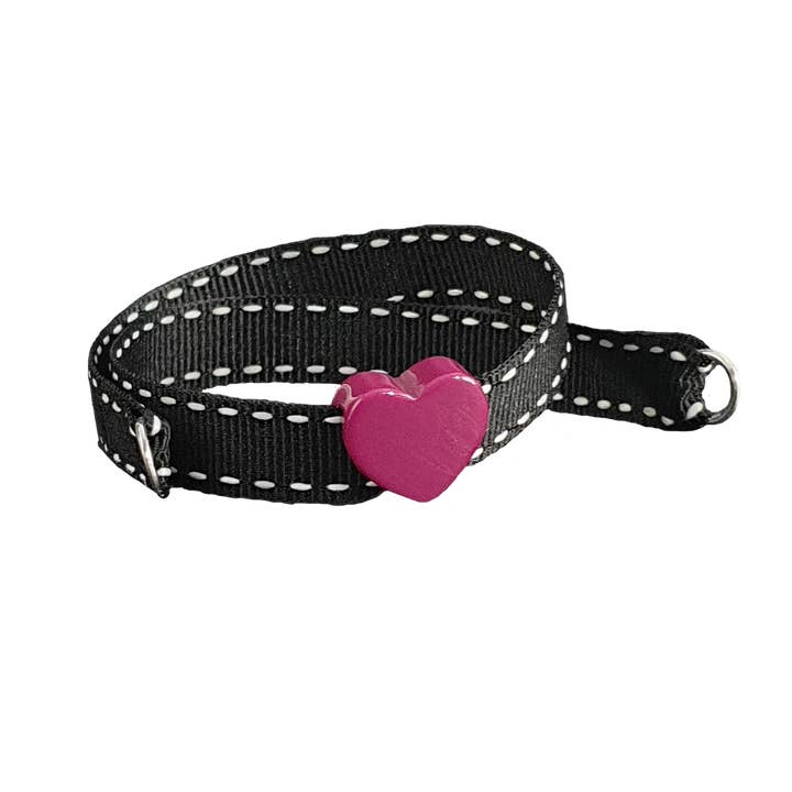 BRACELET CŒUR BOUGAINVILLIER NOIR pour la vente par Smartever Srl
