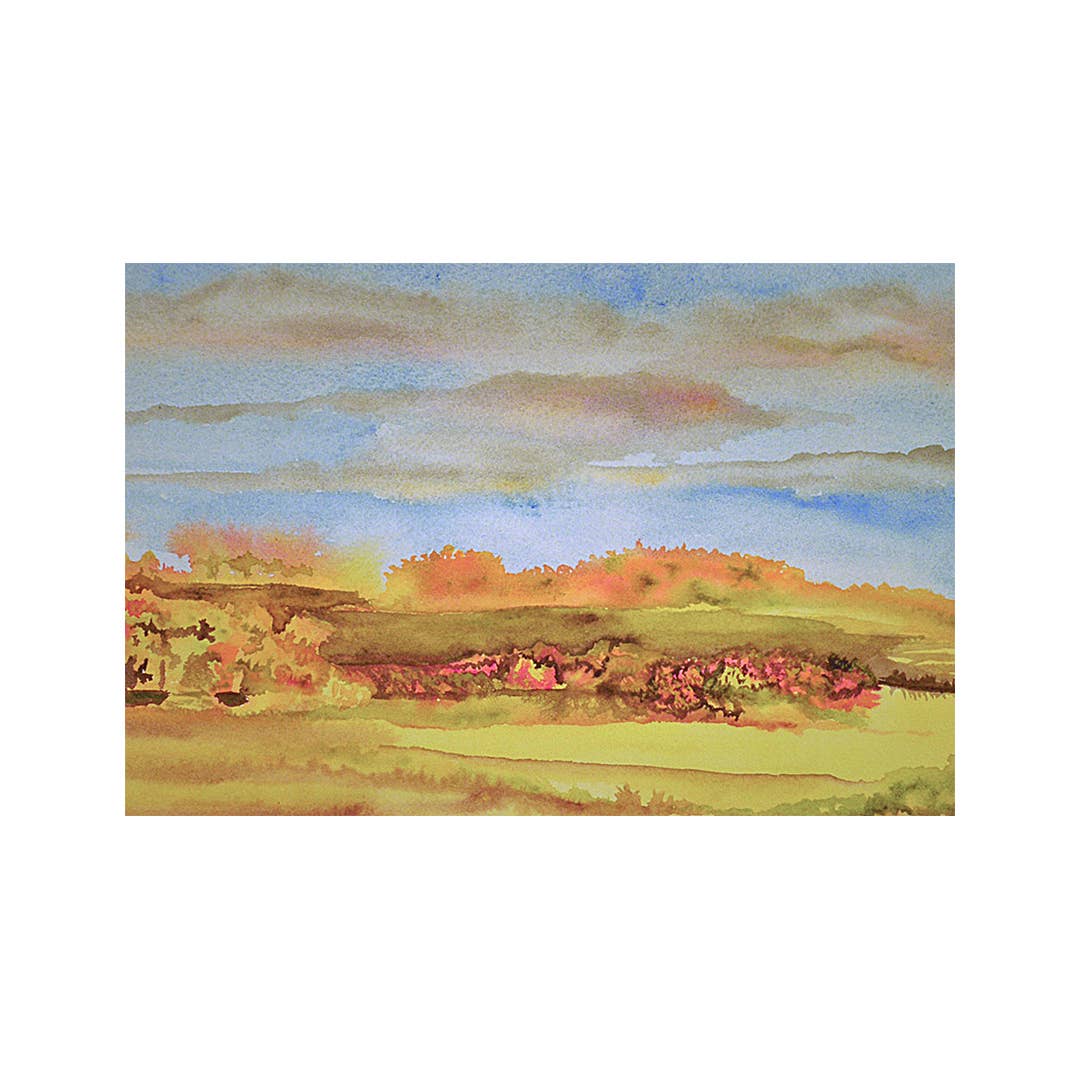 Fine Art For Small Spaces - Wholesale Art Print - Autumn Haze Landscape Nature Mini Print1