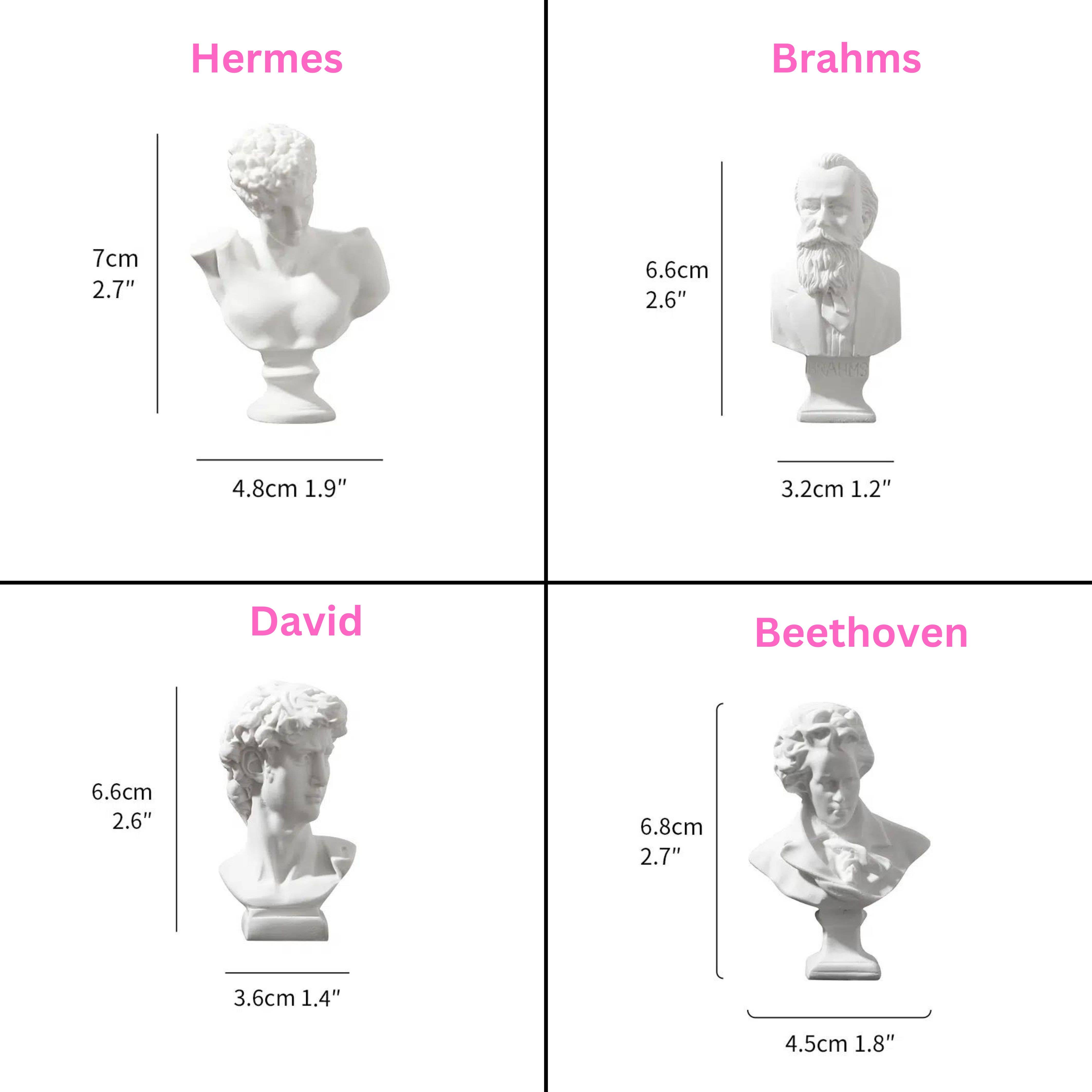 Magnifique Hearts - Wholesale Decorative Figurine - Miniature Greek Busts - Intricately Carved18