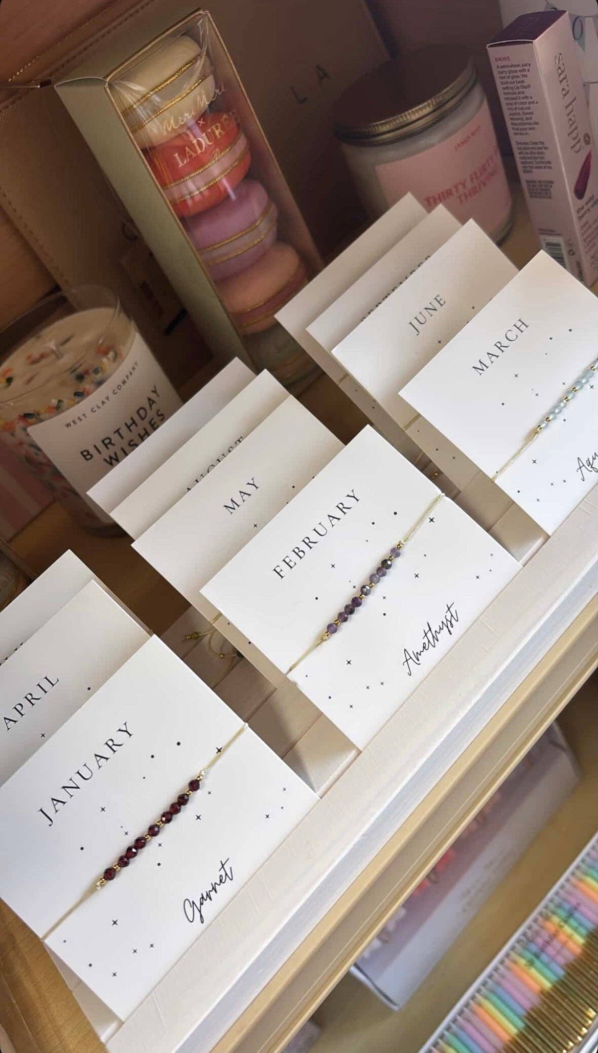 Curated By Suarez - Wholesale Beaded Bracelet - Crystal Birthstone Bracelet3