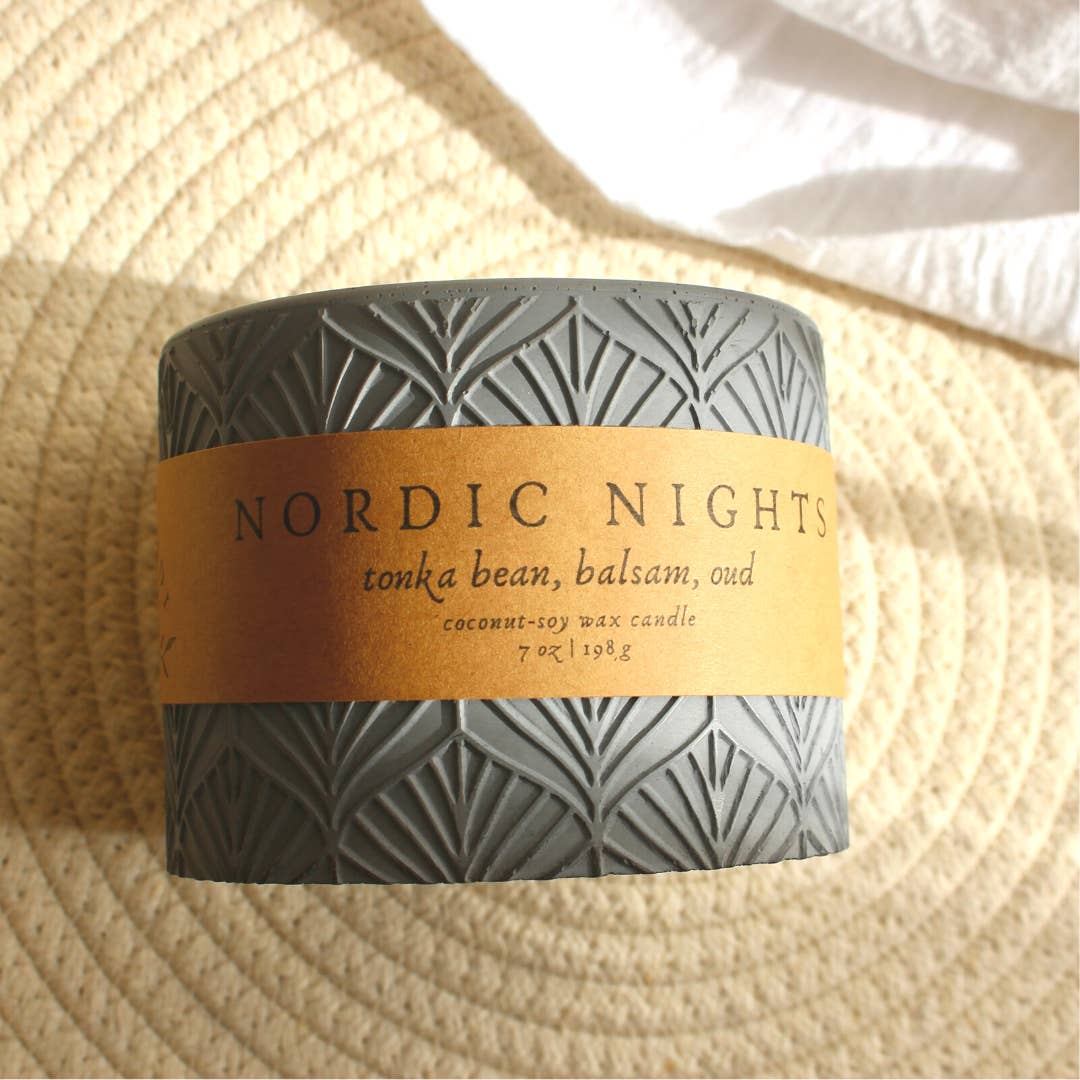 Verthandi Botanical - Wholesale Jar/Filled Candle - NORDIC NIGHTS CANDLE (Refillable)