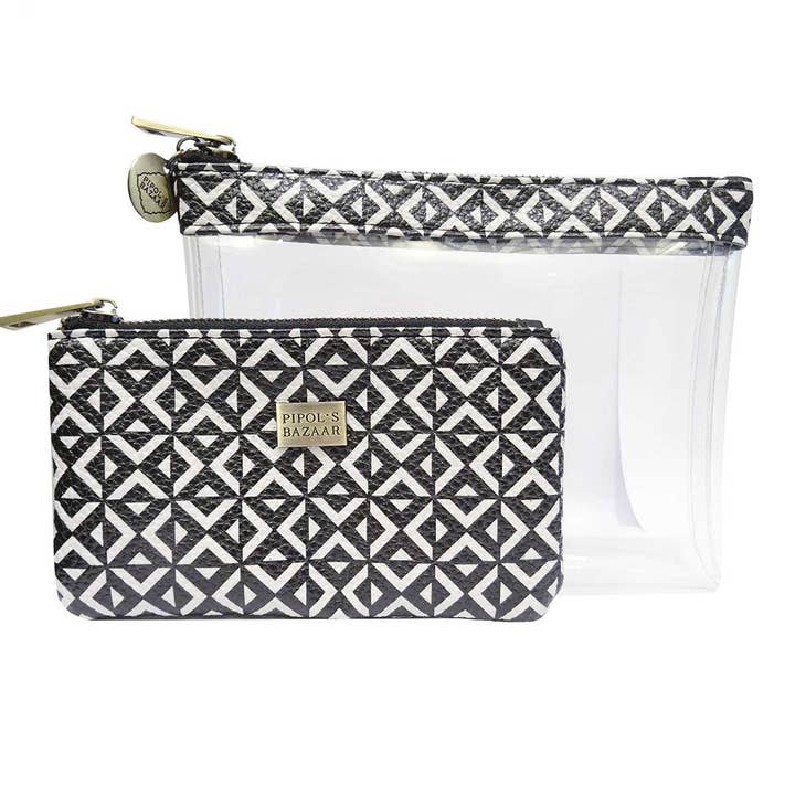 POUCHY FLAT SET SQUARE B&W for wholesale by PIPOL