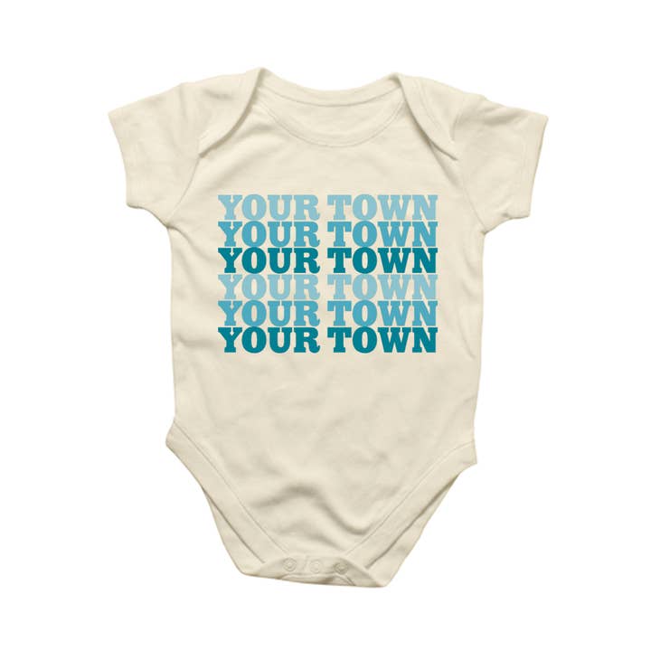 Rock Scissor Paper - Wholesale Bodysuit (Non-Footed) - Baby - Personalized City Baby Bodysuit - Supergraphics Repeat name 13