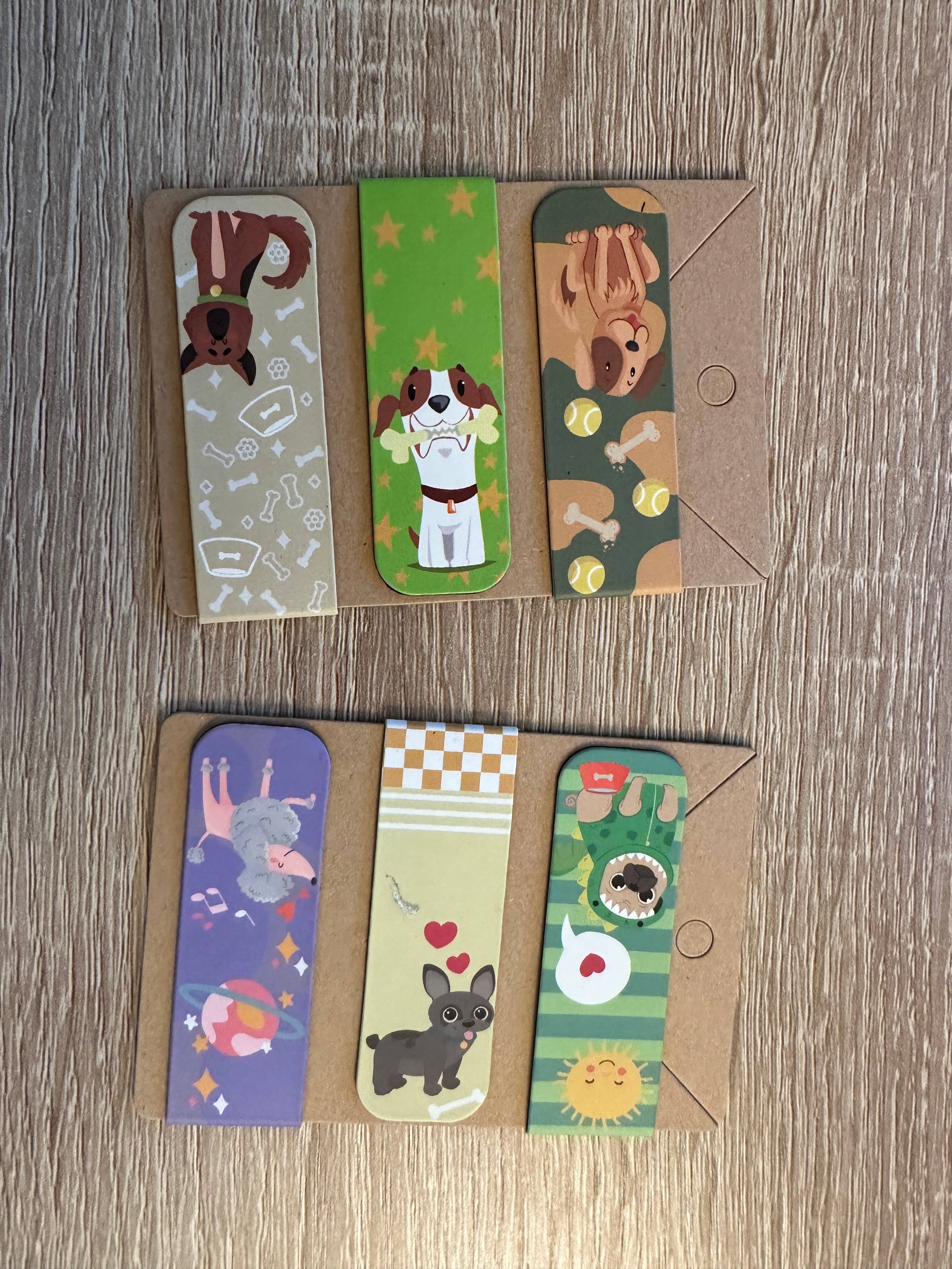 Scribble & Scroll - Wholesale Bookmark - Magnetic Bookmarks - Various Designs - Cats, Dogs, Floral0