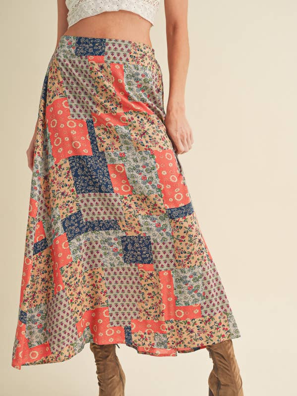 AEMI + CO - Wholesale Skirt - Women's - 773DN Bradyn Print Skirt 3