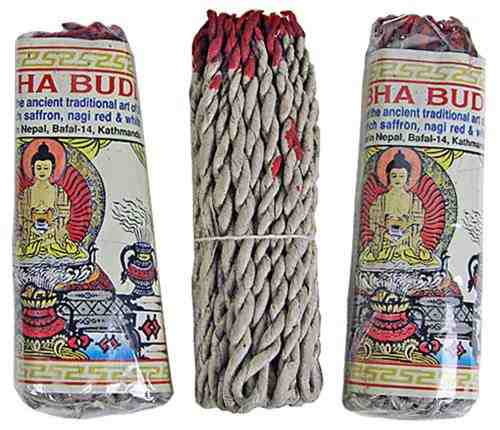 GREENROOTS USA LLC - Wholesale Incense - 6 Packs Tibetan Amitabha Buddha Rope Incense 45 Sticks - 3.50