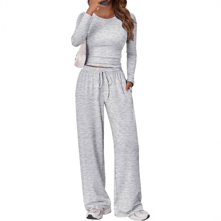 Ensemble de yoga décontracté à manches longues pour la vente par UZ Wholesale Store