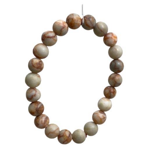 Bracelet en pierre de jaspe rouge Zenn pour suprême nourricier-006 pour la vente par International Gifts Ltd.