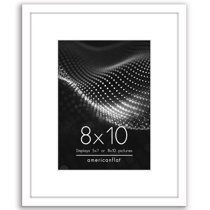 Americanflat - Wholesale Picture Frame - Americanflat Modern and Slim Picture Frame With Mat