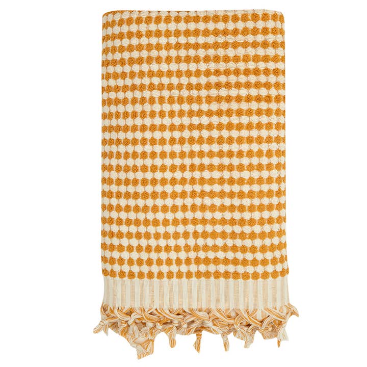 Kikoya - Wholesale Bath Towel - Pompom Bubble Handloom Bath Turkish Towels Farmhouse Decor