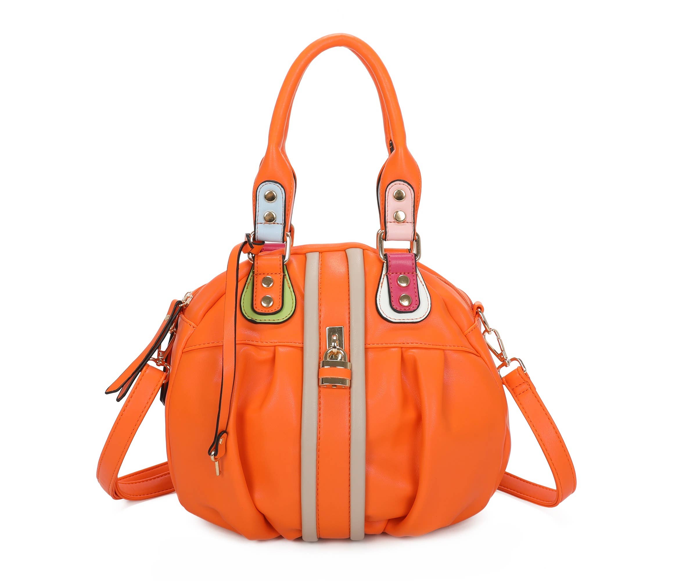 Superbia - Vente Sac à main avec poignée sur le dessus – femme - Sac Citrouille Double Fermeture Éclair Multicolore Superbia Soft 504-110