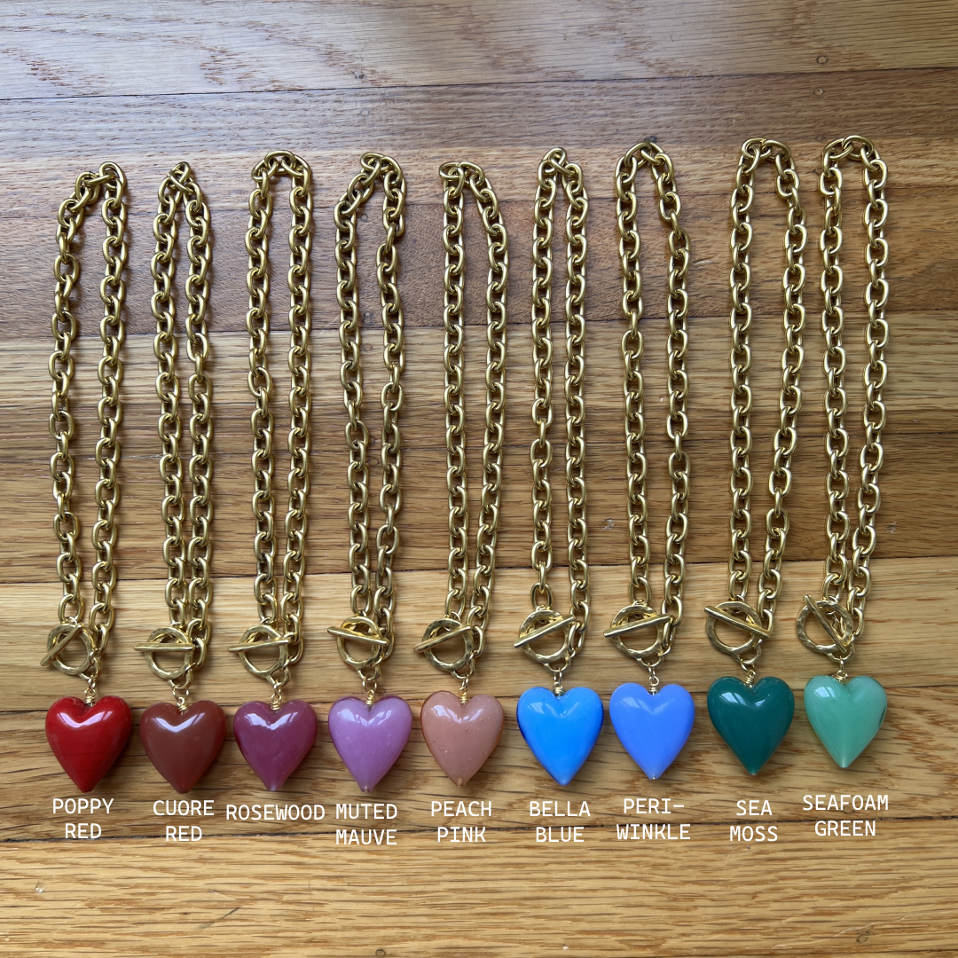 sccollection - Wholesale Pendant/Charm Necklace - Amore Murano Glass Heart Necklace28