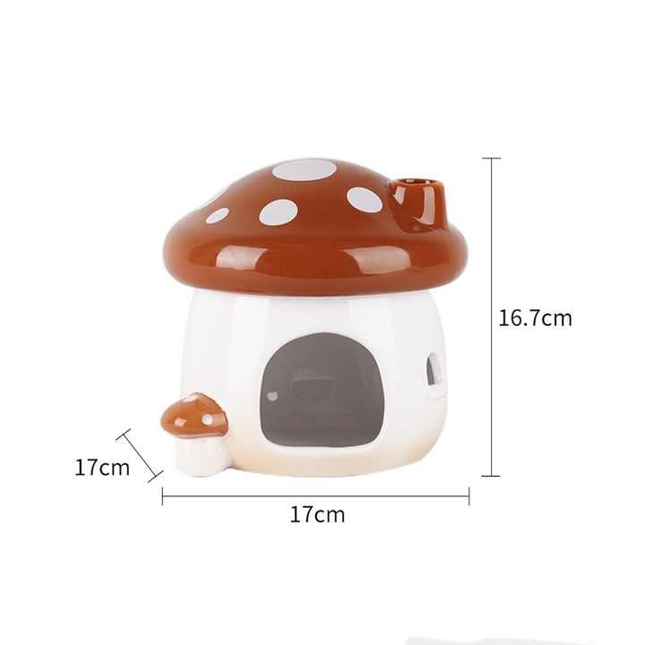 VIGOR - Wholesale Pet Bowl - Cat/Dog - Perfect Gift Multifunctional Mushroom Shaped Hamster House C1