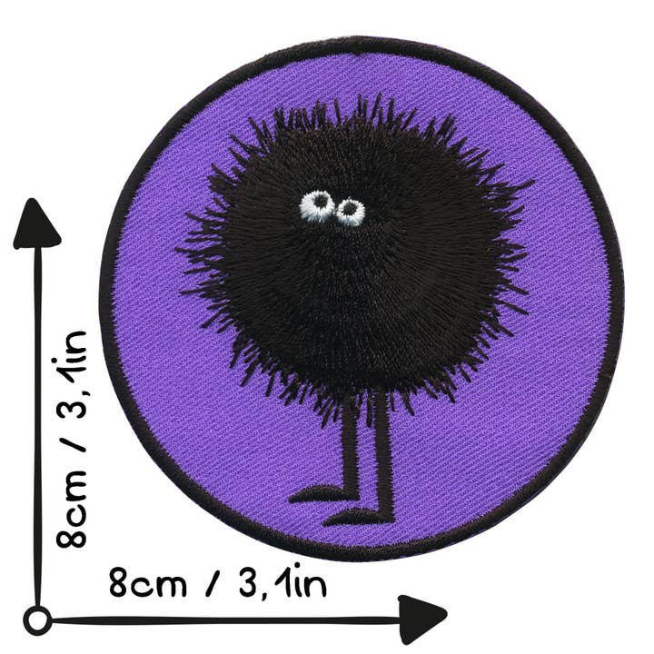 Tribal Trade GmbH - Wholesale Patch - Purple furry head patch 8cm patch4
