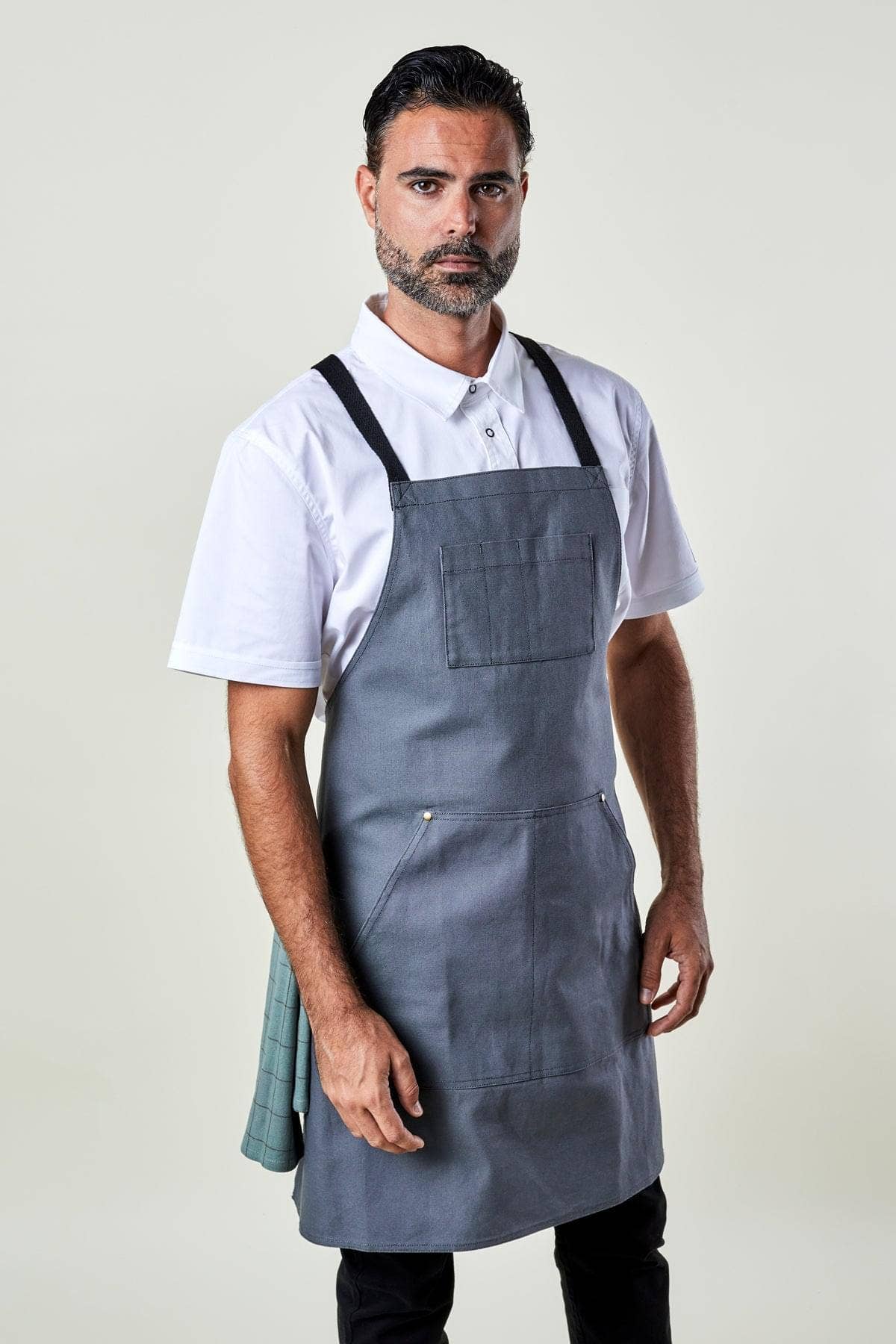 BlueCut - Wholesale Apron - Dover Cross Back Apron-Canvas0