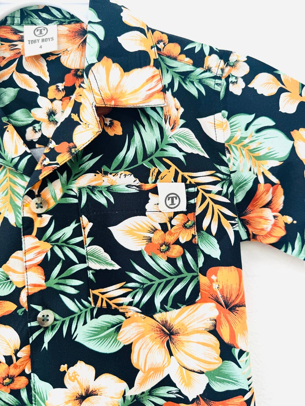 JJ BEBE LAND - Wholesale Button Down Shirt - Kids - Boys Shirt_ Hawaiian(Aloha) Shirt2