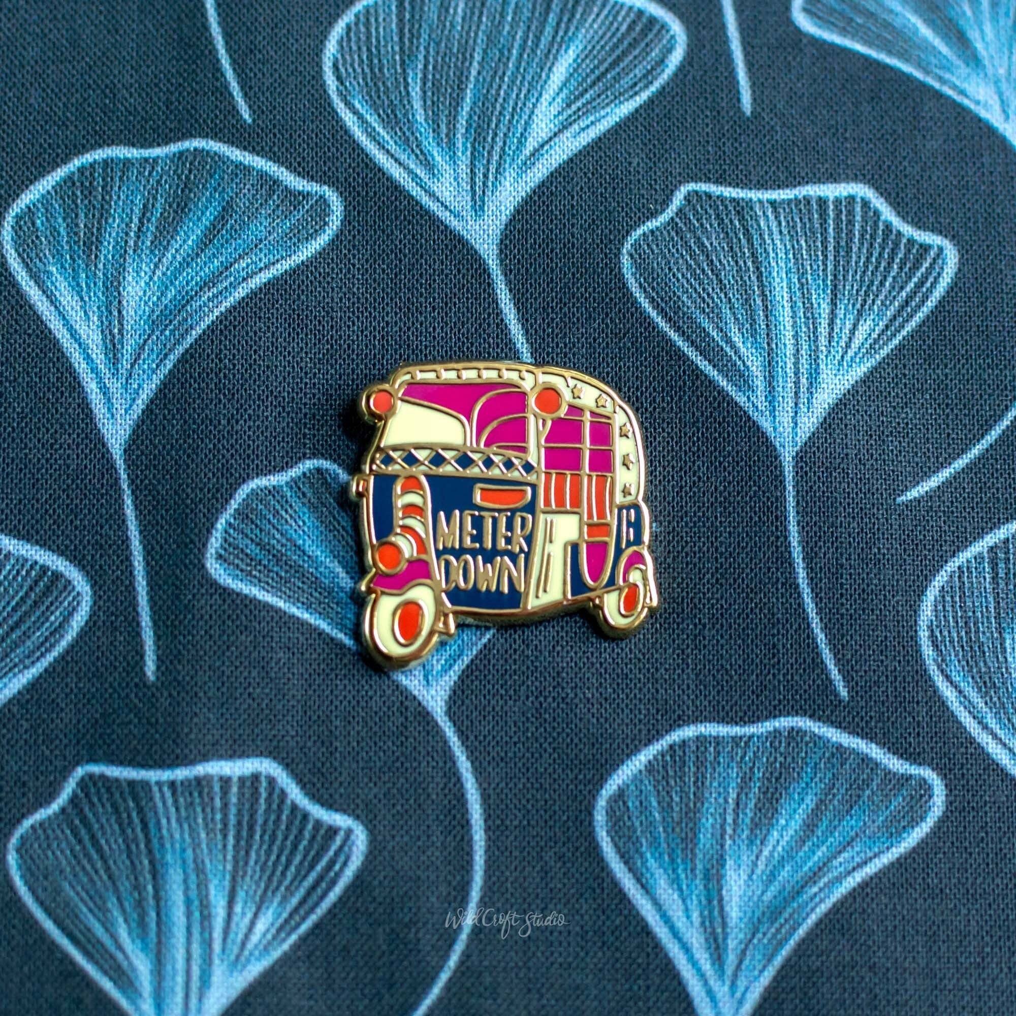Wild Croft Studio - Wholesale Lapel Pin/Button - Auto Rickshaw Hard Enamel Pin4