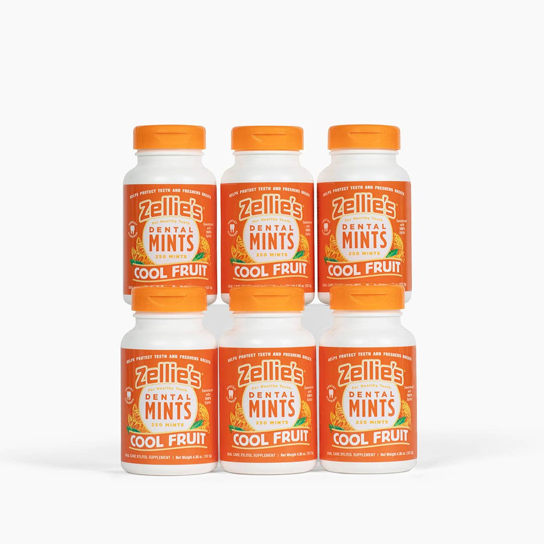 Zellie's - Wholesale Mints - Zellie's Xylitol Dental Mints - Cool Fruit 250ct Jar2