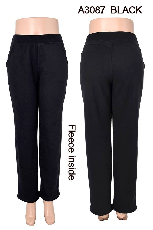 SSImport - Wholesale Pants - Women's - A3087 WINTER WIDE STRAIGHT LEG PANTS MIXED SIZES 12PCS2