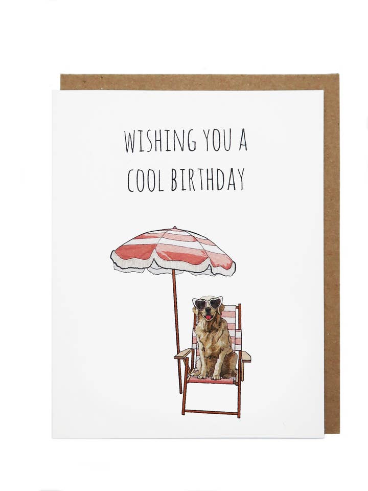 Anniversaire de Chien Cool pour la vente par Noted By Copine