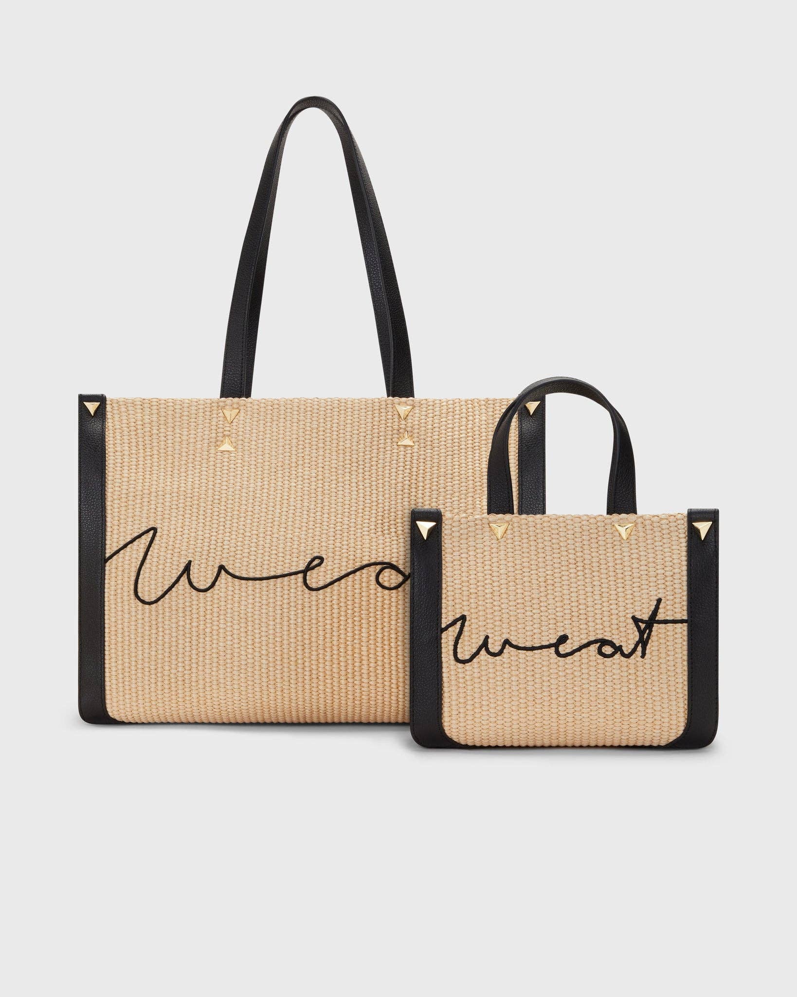 WEAT - Wholesale Tote Bag - Women's - Tote Raffia Black7