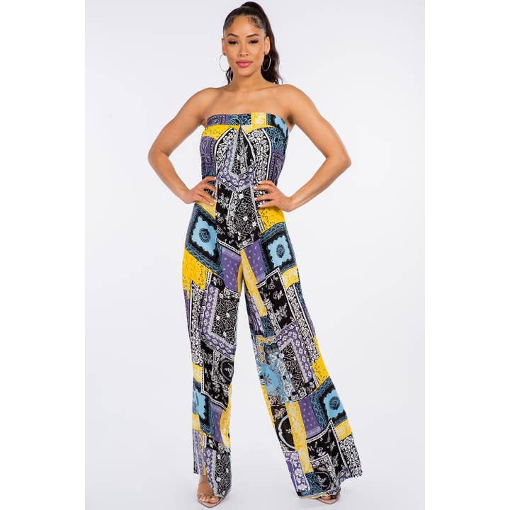 Multi COMBINAISON TUBE À MOTIF ÉCHARPE en vente sur Faire1