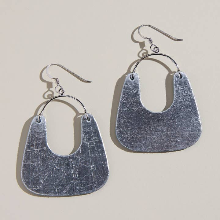 Noras de plata vintage para venta al por mayor de Nickel and Suede