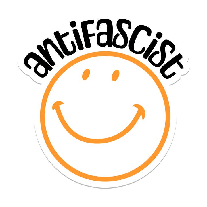 Antifascist | Politics | Waterproof Bumper Sticker for wholesale by SlapPolitics Stickers
