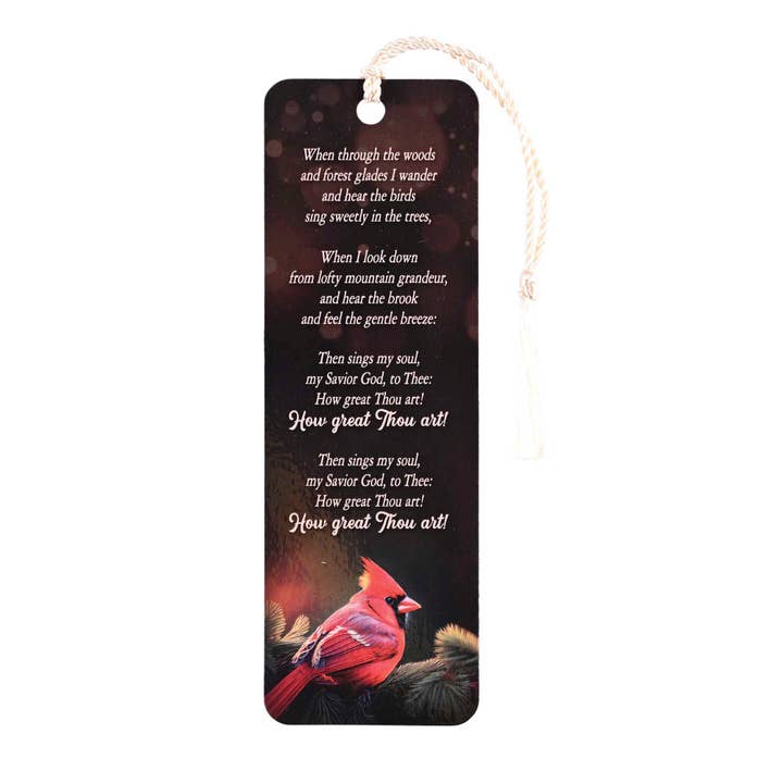 Cottage Garden - Wholesale Bookmark - Tassel Bookmark How Great Thou Art